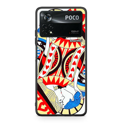 Xiaomi Poco X4 Pro 5G Card Love θήκη από τη Smartfits με σχέδιο στο πίσω μέρος και μαύρο περίβλημα | Smartphone case with colorful back and black bezels by Smartfits