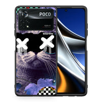 Thumbnail for Θήκη Xiaomi Poco X4 Pro 5G Cat Collage από τη Smartfits με σχέδιο στο πίσω μέρος και μαύρο περίβλημα | Xiaomi Poco X4 Pro 5G Cat Collage case with colorful back and black bezels