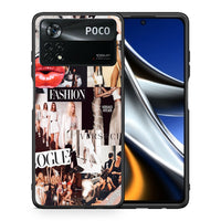 Thumbnail for Θήκη Αγίου Βαλεντίνου Xiaomi Poco X4 Pro 5G Collage Fashion από τη Smartfits με σχέδιο στο πίσω μέρος και μαύρο περίβλημα | Xiaomi Poco X4 Pro 5G Collage Fashion case with colorful back and black bezels