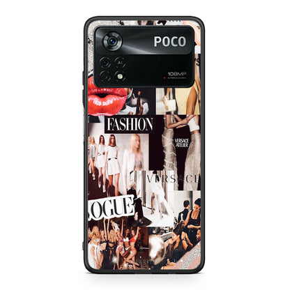 Xiaomi Poco X4 Pro 5G Collage Fashion Θήκη Αγίου Βαλεντίνου από τη Smartfits με σχέδιο στο πίσω μέρος και μαύρο περίβλημα | Smartphone case with colorful back and black bezels by Smartfits