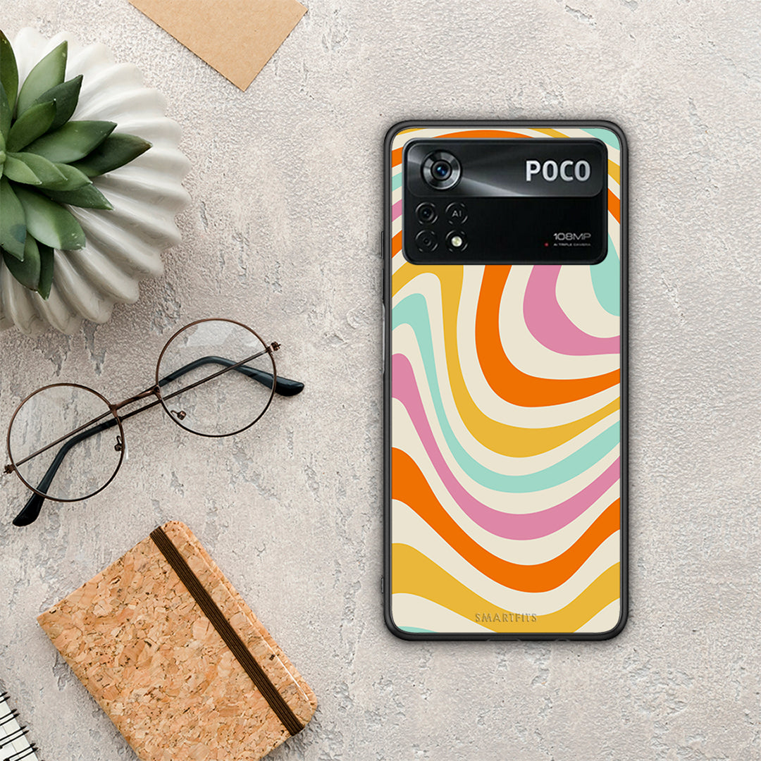 Colourful Waves - Xiaomi Poco X4 Pro 5G θήκη