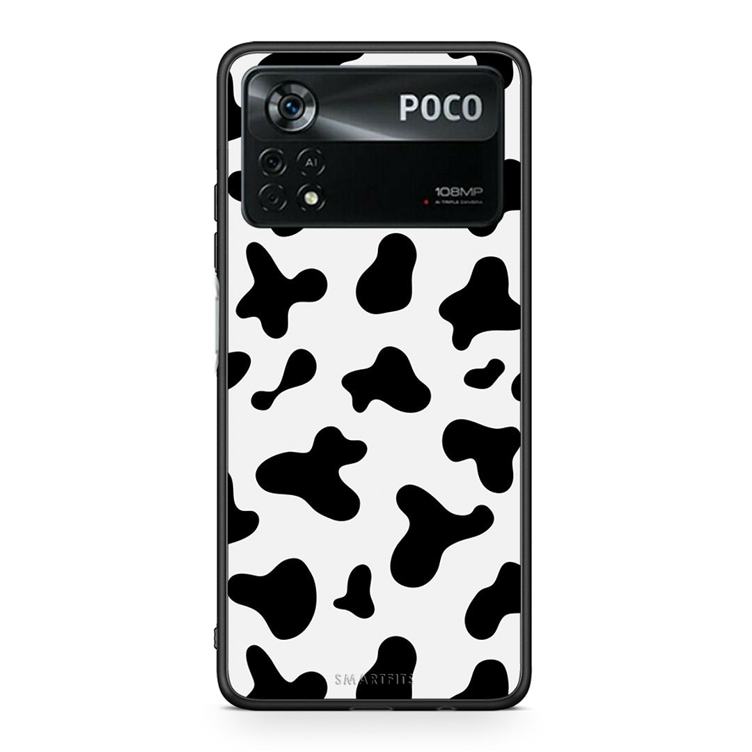 Xiaomi Poco X4 Pro 5G Cow Print θήκη από τη Smartfits με σχέδιο στο πίσω μέρος και μαύρο περίβλημα | Smartphone case with colorful back and black bezels by Smartfits