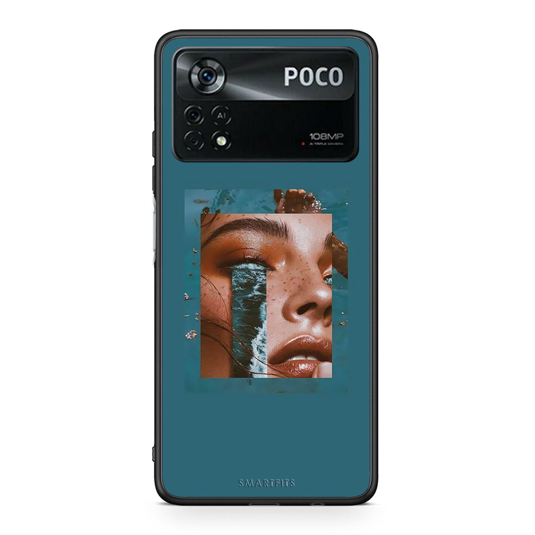 Xiaomi Poco X4 Pro 5G Cry An Ocean θήκη από τη Smartfits με σχέδιο στο πίσω μέρος και μαύρο περίβλημα | Smartphone case with colorful back and black bezels by Smartfits