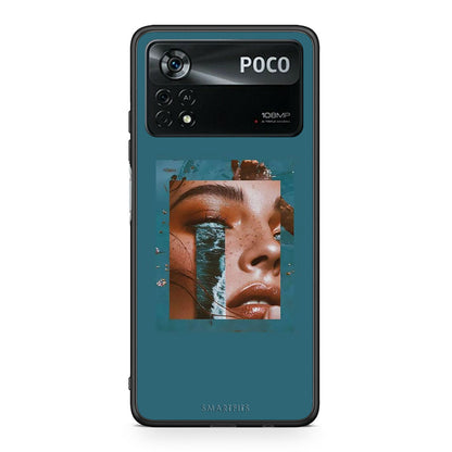 Xiaomi Poco X4 Pro 5G Cry An Ocean θήκη από τη Smartfits με σχέδιο στο πίσω μέρος και μαύρο περίβλημα | Smartphone case with colorful back and black bezels by Smartfits