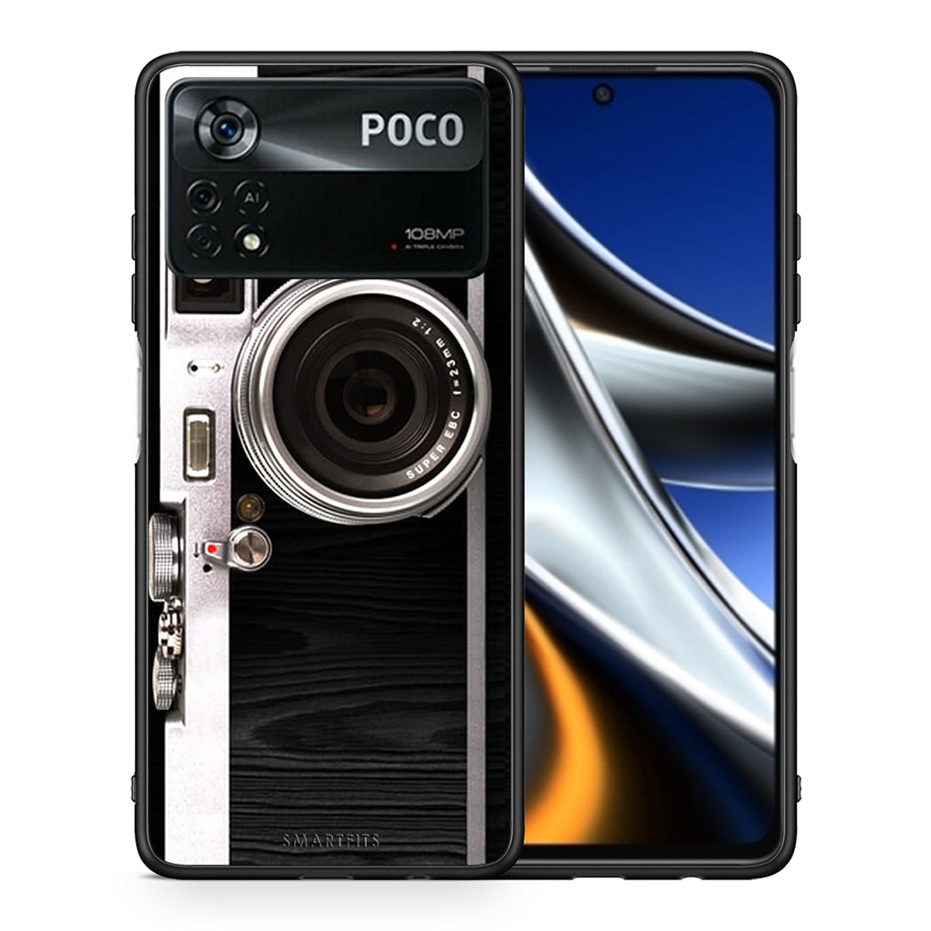 Θήκη Xiaomi Poco X4 Pro 5G Emily In Paris από τη Smartfits με σχέδιο στο πίσω μέρος και μαύρο περίβλημα | Xiaomi Poco X4 Pro 5G Emily In Paris case with colorful back and black bezels
