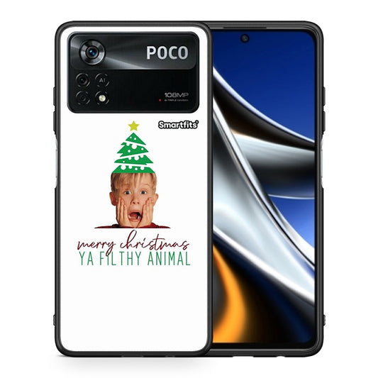Θήκη Xiaomi Poco X4 Pro 5G Filthy Animal από τη Smartfits με σχέδιο στο πίσω μέρος και μαύρο περίβλημα | Xiaomi Poco X4 Pro 5G Filthy Animal case with colorful back and black bezels