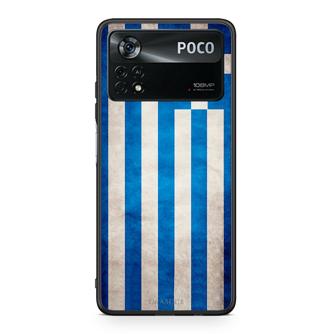 4 - Xiaomi Poco X4 Pro 5G Greeek Flag case, cover, bumper