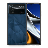 Thumbnail for Θήκη Xiaomi Poco X4 Pro 5G Blue Abstract Geometric από τη Smartfits με σχέδιο στο πίσω μέρος και μαύρο περίβλημα | Xiaomi Poco X4 Pro 5G Blue Abstract Geometric case with colorful back and black bezels