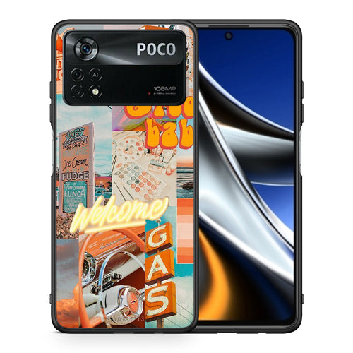 Θήκη Αγίου Βαλεντίνου Xiaomi Poco X4 Pro 5G Groovy Babe από τη Smartfits με σχέδιο στο πίσω μέρος και μαύρο περίβλημα | Xiaomi Poco X4 Pro 5G Groovy Babe case with colorful back and black bezels