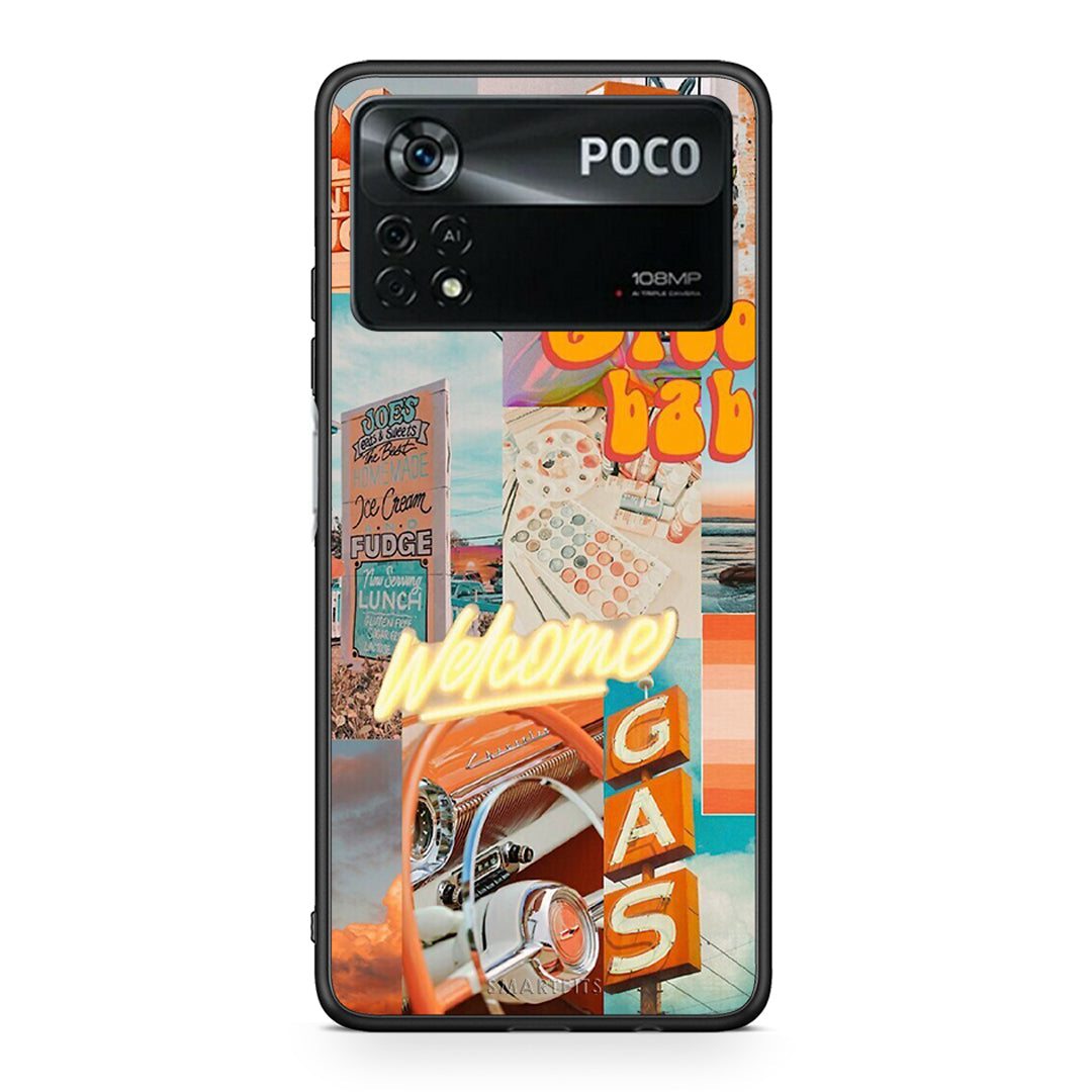Xiaomi Poco X4 Pro 5G Groovy Babe Θήκη Αγίου Βαλεντίνου από τη Smartfits με σχέδιο στο πίσω μέρος και μαύρο περίβλημα | Smartphone case with colorful back and black bezels by Smartfits