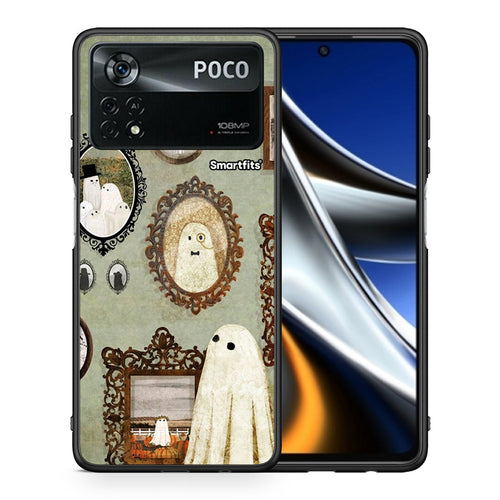 Θήκη Xiaomi Poco X4 Pro 5G Halloween Ghost Season από τη Smartfits με σχέδιο στο πίσω μέρος και μαύρο περίβλημα | Xiaomi Poco X4 Pro 5G Halloween Ghost Season case with colorful back and black bezels