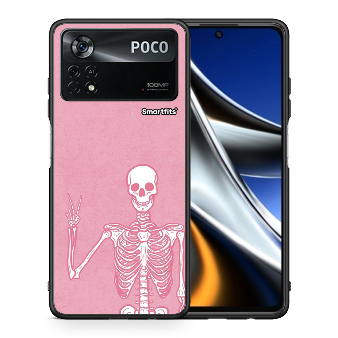 Θήκη Xiaomi Poco X4 Pro 5G Halloween Motivation από τη Smartfits με σχέδιο στο πίσω μέρος και μαύρο περίβλημα | Xiaomi Poco X4 Pro 5G Halloween Motivation case with colorful back and black bezels
