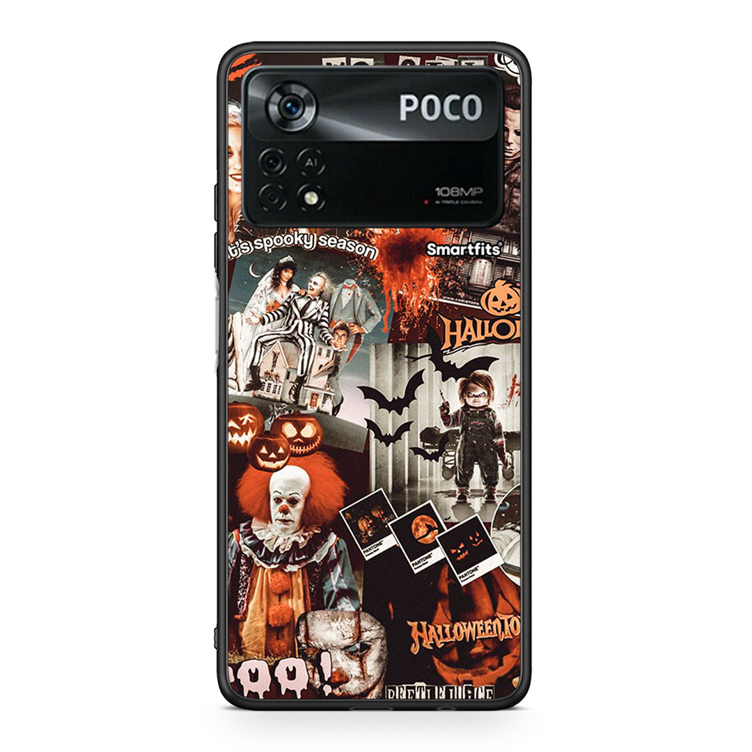 Xiaomi Poco X4 Pro 5G Halloween Spooky Season Θήκη από τη Smartfits με σχέδιο στο πίσω μέρος και μαύρο περίβλημα | Smartphone case with colorful back and black bezels by Smartfits