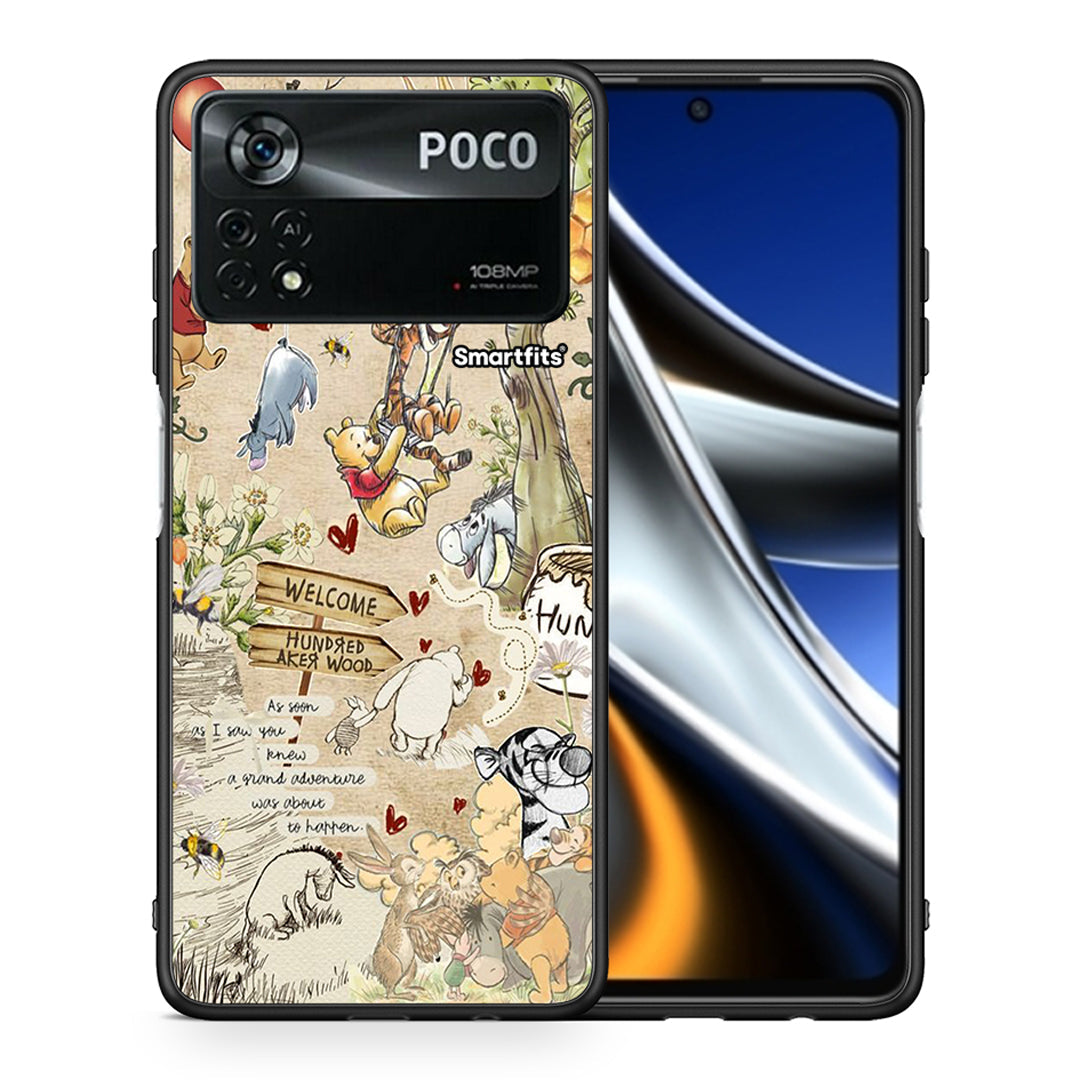 Θήκη Xiaomi Poco X4 Pro 5G Happy Friends από τη Smartfits με σχέδιο στο πίσω μέρος και μαύρο περίβλημα | Xiaomi Poco X4 Pro 5G Happy Friends case with colorful back and black bezels