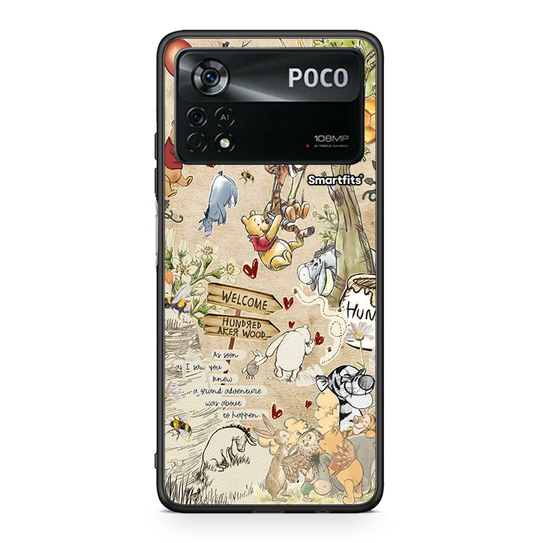 Xiaomi Poco X4 Pro 5G Happy Friends θήκη από τη Smartfits με σχέδιο στο πίσω μέρος και μαύρο περίβλημα | Smartphone case with colorful back and black bezels by Smartfits