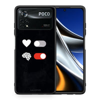 Thumbnail for Θήκη Αγίου Βαλεντίνου Xiaomi Poco X4 Pro 5G Heart Vs Brain από τη Smartfits με σχέδιο στο πίσω μέρος και μαύρο περίβλημα | Xiaomi Poco X4 Pro 5G Heart Vs Brain case with colorful back and black bezels