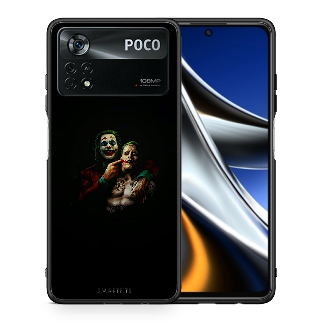 Θήκη Xiaomi Poco X4 Pro 5G Clown Hero από τη Smartfits με σχέδιο στο πίσω μέρος και μαύρο περίβλημα | Xiaomi Poco X4 Pro 5G Clown Hero case with colorful back and black bezels