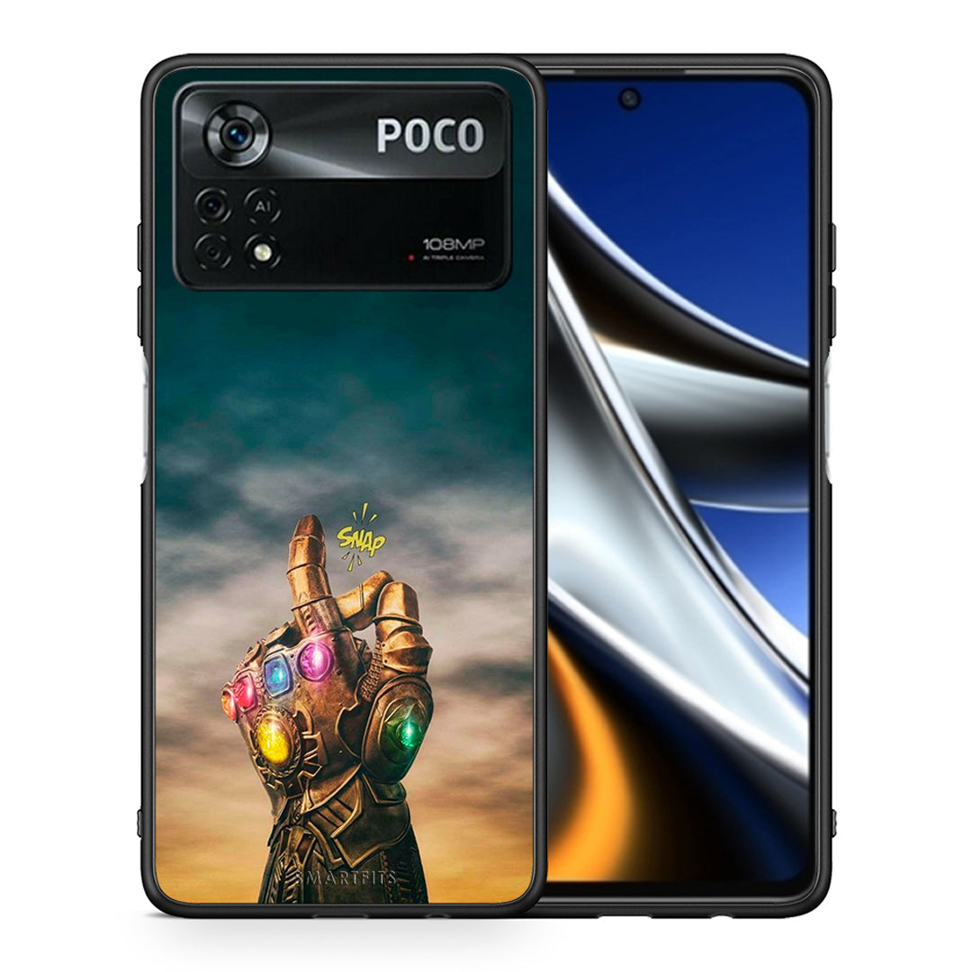 Θήκη Xiaomi Poco X4 Pro 5G Infinity Snap από τη Smartfits με σχέδιο στο πίσω μέρος και μαύρο περίβλημα | Xiaomi Poco X4 Pro 5G Infinity Snap case with colorful back and black bezels