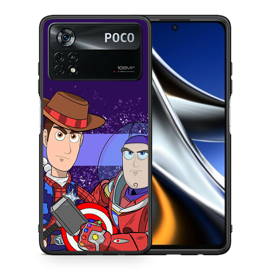 Θήκη Xiaomi Poco X4 Pro 5G Infinity Story από τη Smartfits με σχέδιο στο πίσω μέρος και μαύρο περίβλημα | Xiaomi Poco X4 Pro 5G Infinity Story case with colorful back and black bezels