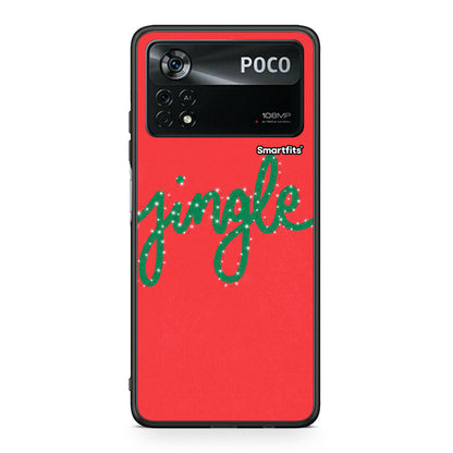 Xiaomi Poco X4 Pro 5G Jingle Xmas θήκη από τη Smartfits με σχέδιο στο πίσω μέρος και μαύρο περίβλημα | Smartphone case with colorful back and black bezels by Smartfits