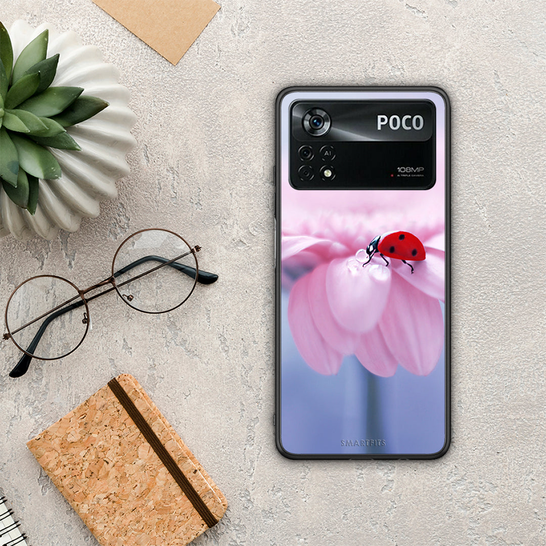 Ladybug Flower - Xiaomi Poco X4 Pro 5G θήκη