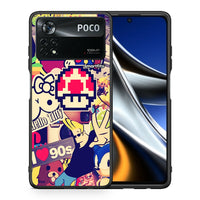 Thumbnail for Θήκη Xiaomi Poco X4 Pro 5G Love The 90s από τη Smartfits με σχέδιο στο πίσω μέρος και μαύρο περίβλημα | Xiaomi Poco X4 Pro 5G Love The 90s case with colorful back and black bezels