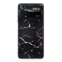 Thumbnail for 4 - Xiaomi Poco X4 Pro 5G Black Rosegold Marble case, cover, bumper