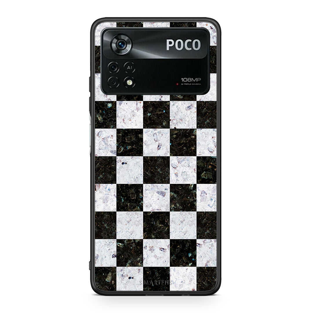4 - Xiaomi Poco X4 Pro 5G Square Geometric Marble case, cover, bumper