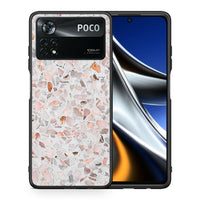 Thumbnail for Θήκη Xiaomi Poco X4 Pro 5G Marble Terrazzo από τη Smartfits με σχέδιο στο πίσω μέρος και μαύρο περίβλημα | Xiaomi Poco X4 Pro 5G Marble Terrazzo case with colorful back and black bezels