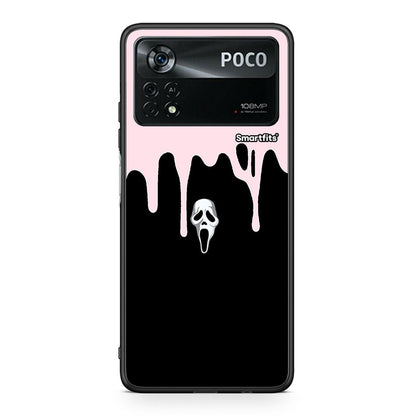 Xiaomi Poco X4 Pro 5G Melting Halloween Mask Θήκη από τη Smartfits με σχέδιο στο πίσω μέρος και μαύρο περίβλημα | Smartphone case with colorful back and black bezels by Smartfits