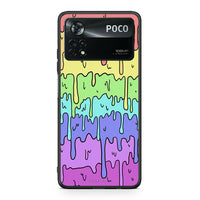 Thumbnail for Xiaomi Poco X4 Pro 5G Melting Rainbow θήκη από τη Smartfits με σχέδιο στο πίσω μέρος και μαύρο περίβλημα | Smartphone case with colorful back and black bezels by Smartfits