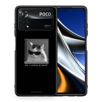 Thumbnail for Θήκη Xiaomi Poco X4 Pro 5G Meme Cat από τη Smartfits με σχέδιο στο πίσω μέρος και μαύρο περίβλημα | Xiaomi Poco X4 Pro 5G Meme Cat case with colorful back and black bezels