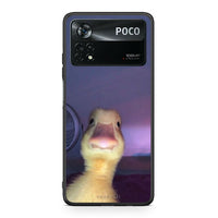 Thumbnail for Xiaomi Poco X4 Pro 5G Meme Duck θήκη από τη Smartfits με σχέδιο στο πίσω μέρος και μαύρο περίβλημα | Smartphone case with colorful back and black bezels by Smartfits