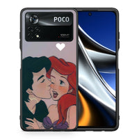 Thumbnail for Θήκη Αγίου Βαλεντίνου Xiaomi Poco X4 Pro 5G Mermaid Love από τη Smartfits με σχέδιο στο πίσω μέρος και μαύρο περίβλημα | Xiaomi Poco X4 Pro 5G Mermaid Love case with colorful back and black bezels