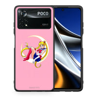 Thumbnail for Θήκη Xiaomi Poco X4 Pro 5G Moon Girl από τη Smartfits με σχέδιο στο πίσω μέρος και μαύρο περίβλημα | Xiaomi Poco X4 Pro 5G Moon Girl case with colorful back and black bezels