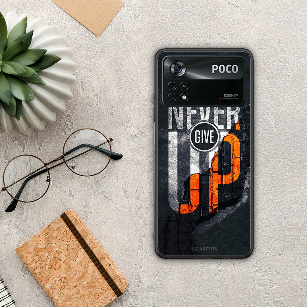 Never Give Up - Xiaomi Poco X4 Pro 5G θήκη