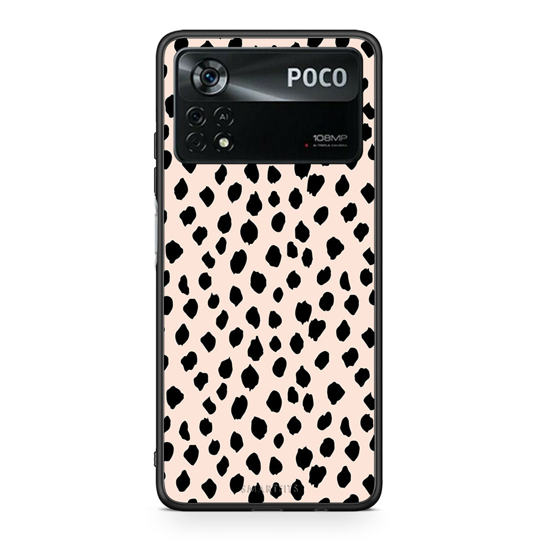 Xiaomi Poco X4 Pro 5G New Polka Dots θήκη από τη Smartfits με σχέδιο στο πίσω μέρος και μαύρο περίβλημα | Smartphone case with colorful back and black bezels by Smartfits