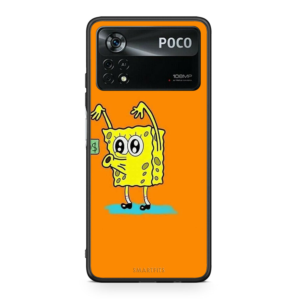 Xiaomi Poco X4 Pro 5G No Money 2 Θήκη Αγίου Βαλεντίνου από τη Smartfits με σχέδιο στο πίσω μέρος και μαύρο περίβλημα | Smartphone case with colorful back and black bezels by Smartfits