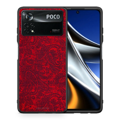 Θήκη Xiaomi Poco X4 Pro 5G Paisley Cashmere από τη Smartfits με σχέδιο στο πίσω μέρος και μαύρο περίβλημα | Xiaomi Poco X4 Pro 5G Paisley Cashmere case with colorful back and black bezels