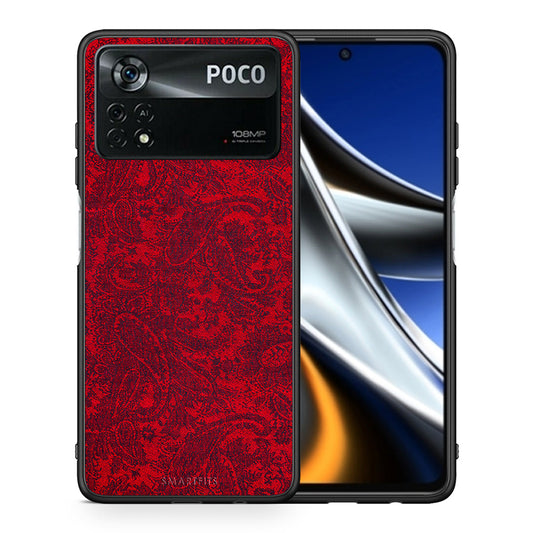 Θήκη Xiaomi Poco X4 Pro 5G Paisley Cashmere από τη Smartfits με σχέδιο στο πίσω μέρος και μαύρο περίβλημα | Xiaomi Poco X4 Pro 5G Paisley Cashmere case with colorful back and black bezels