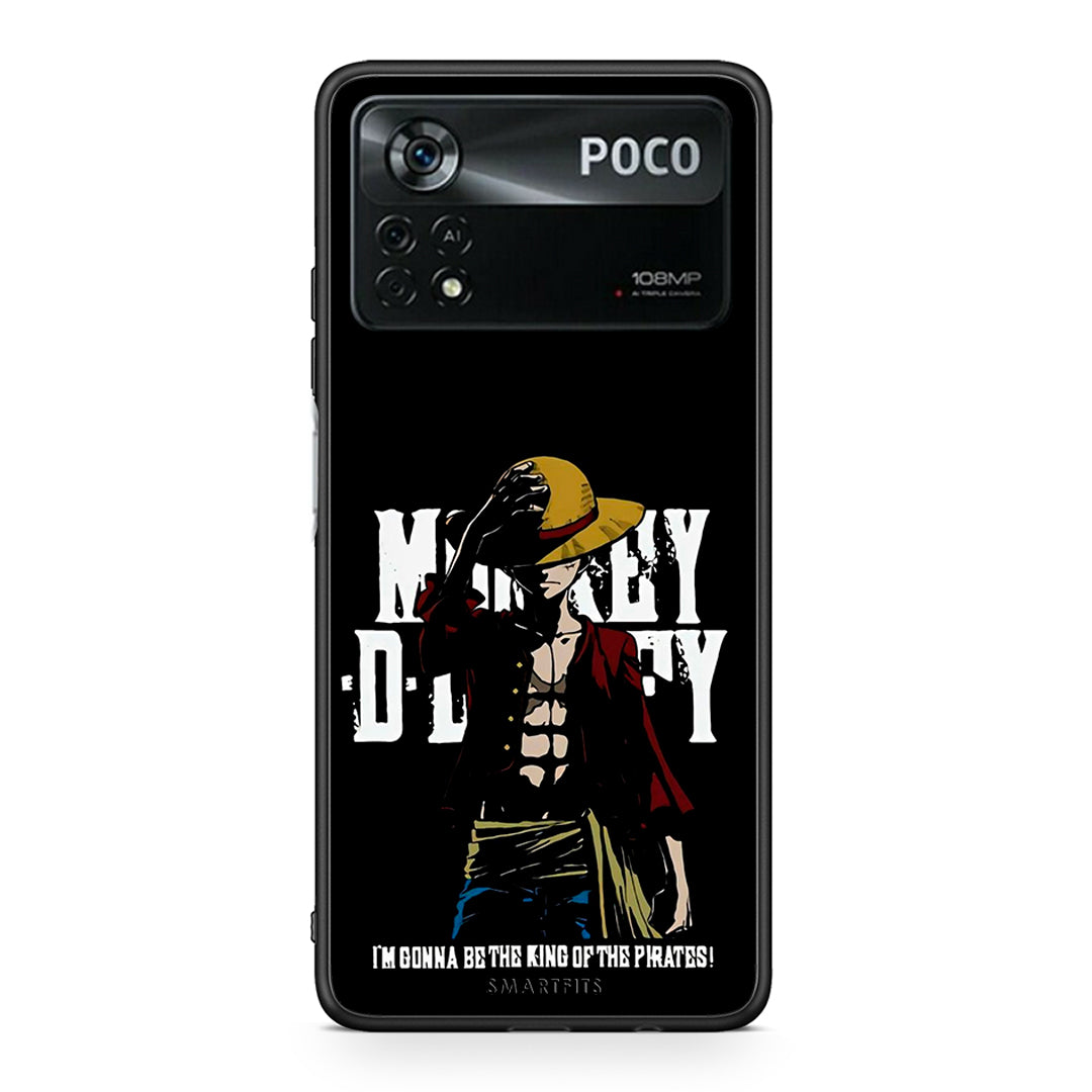Xiaomi Poco X4 Pro 5G Pirate King θήκη από τη Smartfits με σχέδιο στο πίσω μέρος και μαύρο περίβλημα | Smartphone case with colorful back and black bezels by Smartfits