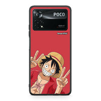 Thumbnail for Xiaomi Poco X4 Pro 5G Pirate Luffy Θήκη από τη Smartfits με σχέδιο στο πίσω μέρος και μαύρο περίβλημα | Smartphone case with colorful back and black bezels by Smartfits