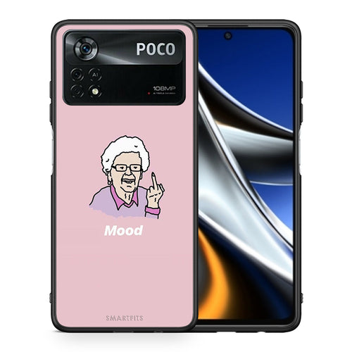 Θήκη Xiaomi Poco X4 Pro 5G Mood PopArt από τη Smartfits με σχέδιο στο πίσω μέρος και μαύρο περίβλημα | Xiaomi Poco X4 Pro 5G Mood PopArt case with colorful back and black bezels