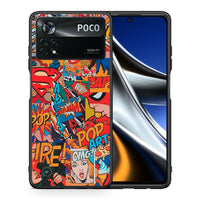 Thumbnail for Θήκη Xiaomi Poco X4 Pro 5G PopArt OMG από τη Smartfits με σχέδιο στο πίσω μέρος και μαύρο περίβλημα | Xiaomi Poco X4 Pro 5G PopArt OMG case with colorful back and black bezels