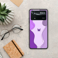 Thumbnail for Purple Mariposa - Xiaomi Poco X4 Pro 5G θήκη