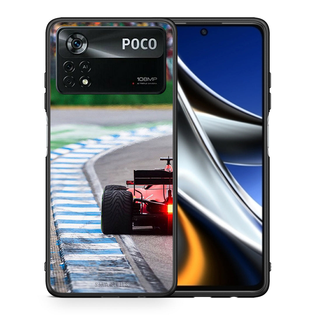 Θήκη Xiaomi Poco X4 Pro 5G Racing Vibes από τη Smartfits με σχέδιο στο πίσω μέρος και μαύρο περίβλημα | Xiaomi Poco X4 Pro 5G Racing Vibes case with colorful back and black bezels