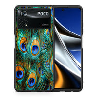Thumbnail for Θήκη Xiaomi Poco X4 Pro 5G Real Peacock Feathers από τη Smartfits με σχέδιο στο πίσω μέρος και μαύρο περίβλημα | Xiaomi Poco X4 Pro 5G Real Peacock Feathers case with colorful back and black bezels