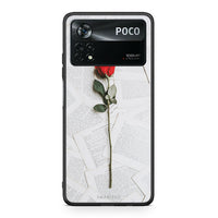 Thumbnail for Xiaomi Poco X4 Pro 5G Red Rose θήκη από τη Smartfits με σχέδιο στο πίσω μέρος και μαύρο περίβλημα | Smartphone case with colorful back and black bezels by Smartfits