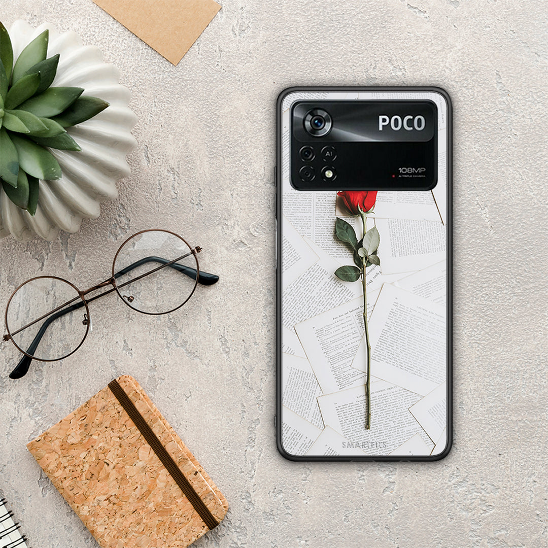 Red Rose - Xiaomi Poco X4 Pro 5G θήκη