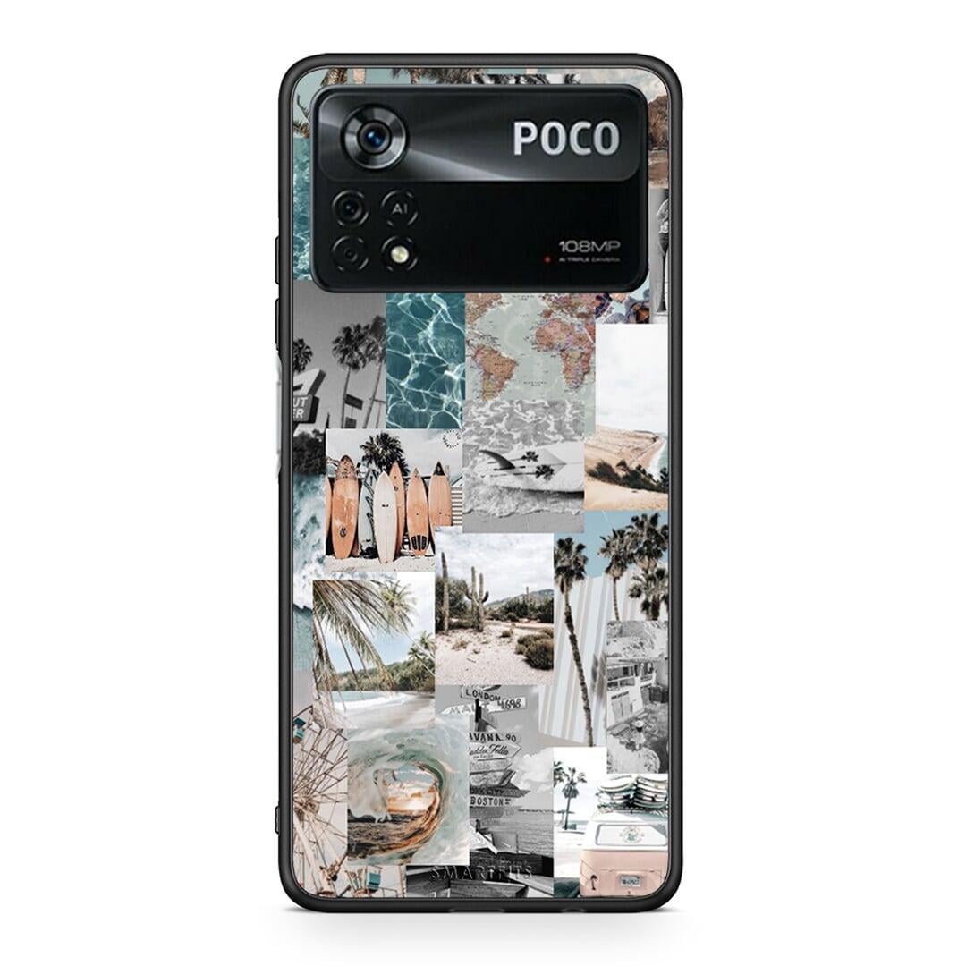 Xiaomi Poco X4 Pro 5G Retro Beach Life Θήκη από τη Smartfits με σχέδιο στο πίσω μέρος και μαύρο περίβλημα | Smartphone case with colorful back and black bezels by Smartfits